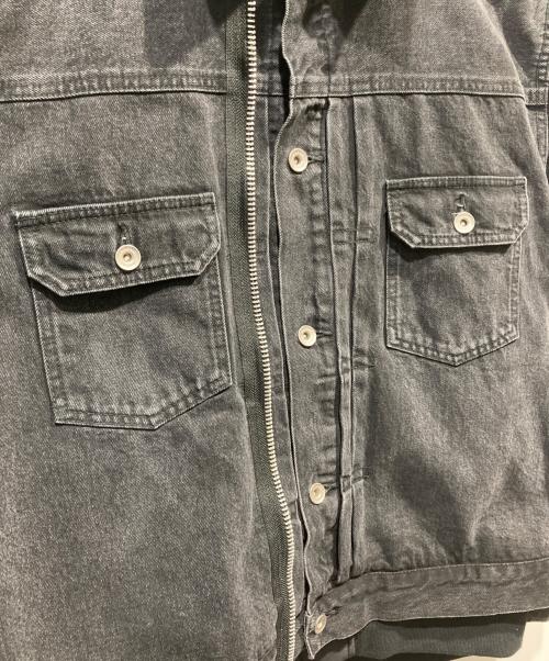 sacai（サカイ）sacai (サカイ) Denim x Nylon Twill Jacket ブラック サイズ:2の古着・服飾アイテム