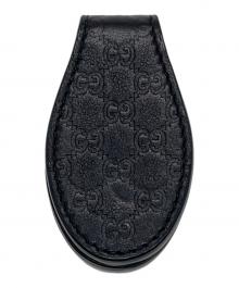GUCCI（グッチ）の古着「マイクログッチシマ マネークリップ」｜ブラック