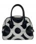 COMME des GARCONS (コムデギャルソン) 台形サークルシンボルバッグ ホワイト×ブラック：68000円