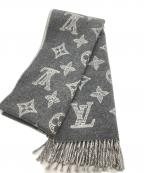 LOUIS VUITTONルイ ヴィトン）の古着「マフラー・モノグラム シャドウ」｜グレー