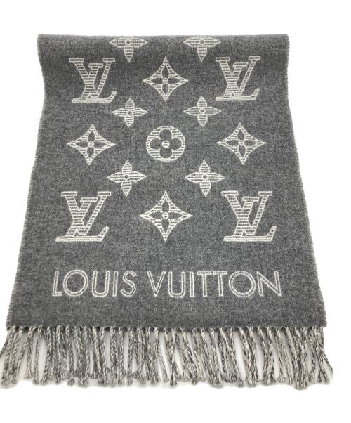 LOUIS VUITTON（ルイ ヴィトン）LOUIS VUITTON (ルイ ヴィトン) マフラー・モノグラム シャドウ グレーの古着・服飾アイテム