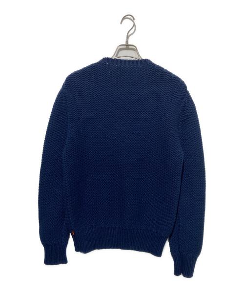 LOUIS VUITTON（ルイ ヴィトン）LOUIS VUITTON (ルイ ヴィトン) カシミヤ混ローゲージニット ネイビー サイズ:Lの古着・服飾アイテム