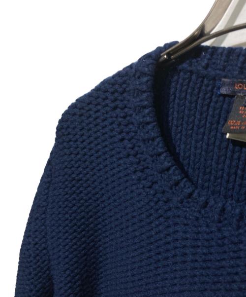 LOUIS VUITTON（ルイ ヴィトン）LOUIS VUITTON (ルイ ヴィトン) カシミヤ混ローゲージニット ネイビー サイズ:Lの古着・服飾アイテム