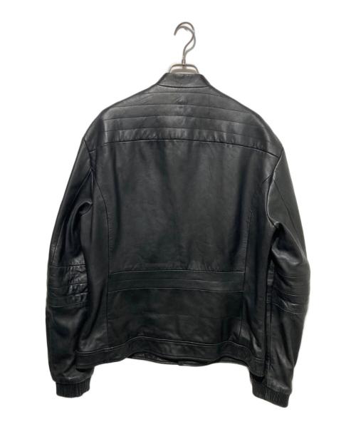 ARMANI EXCHANGE（アルマーニ エクスチェンジ）ARMANI EXCHANGE (アルマーニ エクスチェンジ) レザージャケット ブラック サイズ:XLの古着・服飾アイテム