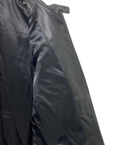 ARMANI EXCHANGE（アルマーニ エクスチェンジ）ARMANI EXCHANGE (アルマーニ エクスチェンジ) レザージャケット ブラック サイズ:XLの古着・服飾アイテム