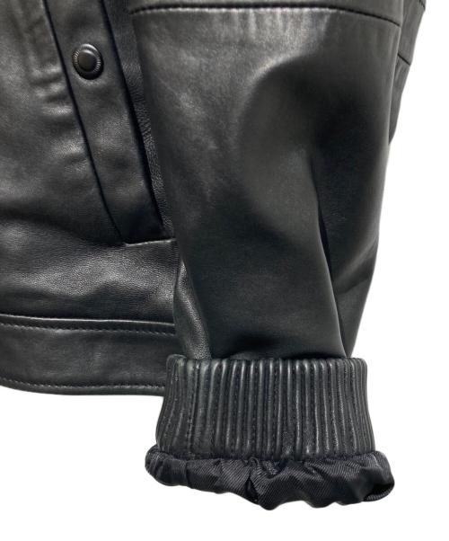 ARMANI EXCHANGE（アルマーニ エクスチェンジ）ARMANI EXCHANGE (アルマーニ エクスチェンジ) レザージャケット ブラック サイズ:XLの古着・服飾アイテム