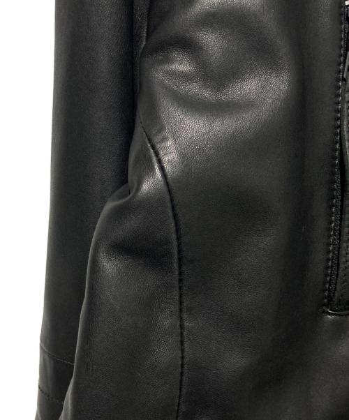 ARMANI EXCHANGE（アルマーニ エクスチェンジ）ARMANI EXCHANGE (アルマーニ エクスチェンジ) レザージャケット ブラック サイズ:XLの古着・服飾アイテム