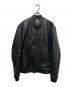 ARMANI EXCHANGE（アルマーニ エクスチェンジ）の古着「レザージャケット」｜ブラック