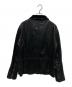 ARMANI COLLEZIONI (アルマーニ コレツィオーニ) ゴートスキンレザージャケット ブラック サイズ:52：30000円