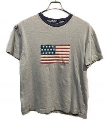 RALPH LAUREN（ラルフローレン）の古着「星条旗プリントTシャツ」｜グレー