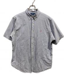 RALPH LAUREN（ラルフローレン）の古着「半袖シアサッカーシャツ」｜ブルー