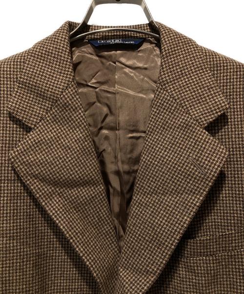 RALPH LAUREN（ラルフローレン）RALPH LAUREN (ラルフローレン) 千鳥格子 テーラードジャケット ブラウン サイズ:A6の古着・服飾アイテム