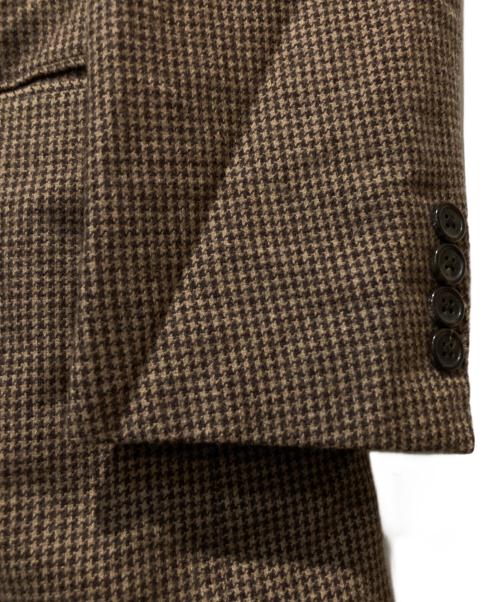 RALPH LAUREN（ラルフローレン）RALPH LAUREN (ラルフローレン) 千鳥格子 テーラードジャケット ブラウン サイズ:A6の古着・服飾アイテム