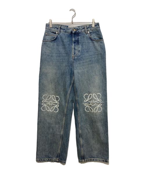 LOEWE（ロエベ）LOEWE (ロエベ) Anagram バギージーンズ インディゴ サイズ:50の古着・服飾アイテム