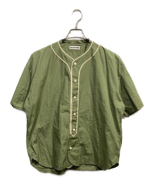 SOFTHYPHEN（ソフトハイフン）SOFTHYPHEN (ソフトハイフン) ベースボールシャツ カーキ サイズ:Mの古着・服飾アイテム