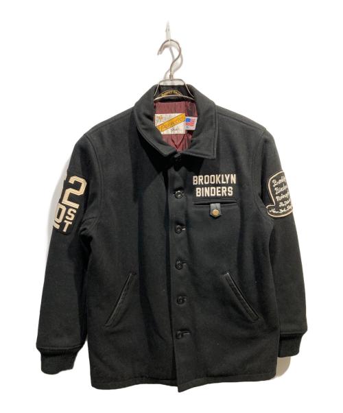 Schott（ショット）Schott (ショット) VARSITY JACKET BINDERS ブラック サイズ:XLの古着・服飾アイテム