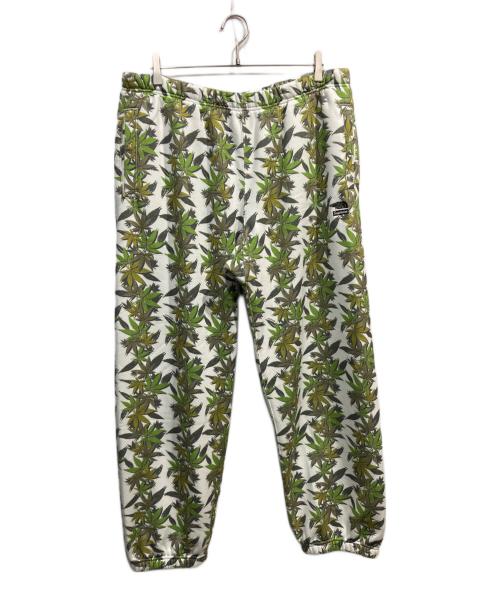 THE NORTH FACE（ザ ノース フェイス）THE NORTH FACE (ザ ノース フェイス) SUPREME (シュプリーム) Leaf Sweat Pant ホワイト×グリーン サイズ:XLの古着・服飾アイテム
