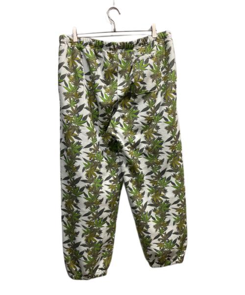 THE NORTH FACE（ザ ノース フェイス）THE NORTH FACE (ザ ノース フェイス) SUPREME (シュプリーム) Leaf Sweat Pant ホワイト×グリーン サイズ:XLの古着・服飾アイテム