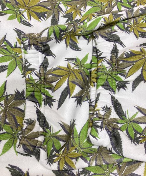 THE NORTH FACE（ザ ノース フェイス）THE NORTH FACE (ザ ノース フェイス) SUPREME (シュプリーム) Leaf Sweat Pant ホワイト×グリーン サイズ:XLの古着・服飾アイテム