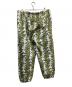 THE NORTH FACE (ザ ノース フェイス) SUPREME (シュプリーム) Leaf Sweat Pant ホワイト×グリーン サイズ:XL：16000円