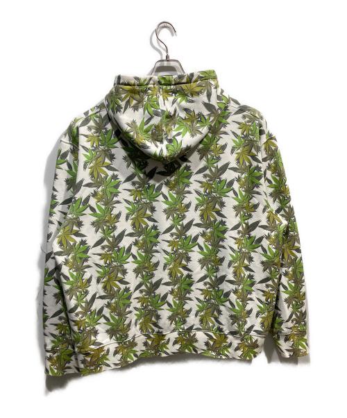 THE NORTH FACE（ザ ノース フェイス）THE NORTH FACE (ザ ノース フェイス) SUPREME (シュプリーム) Leaf Hooded Sweatshirt ホワイト×グリーン サイズ:XLの古着・服飾アイテム