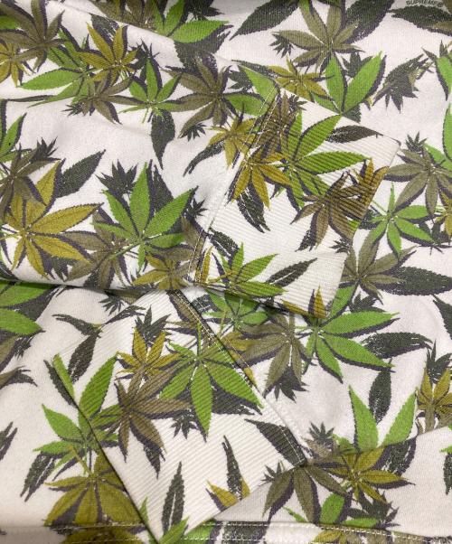 THE NORTH FACE（ザ ノース フェイス）THE NORTH FACE (ザ ノース フェイス) SUPREME (シュプリーム) Leaf Hooded Sweatshirt ホワイト×グリーン サイズ:XLの古着・服飾アイテム