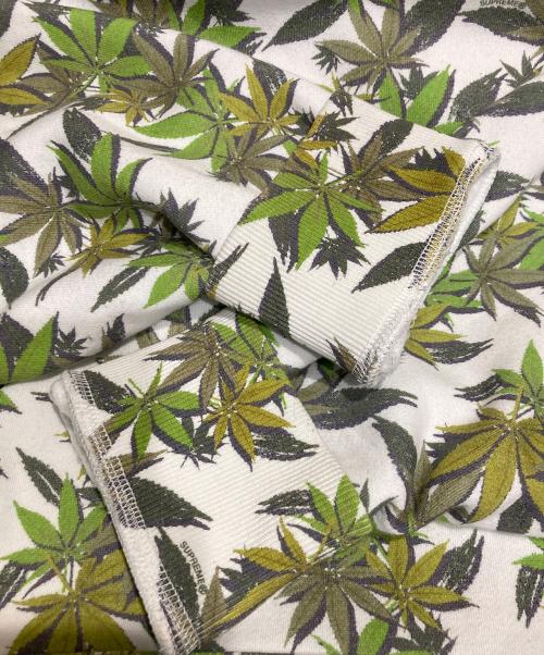 THE NORTH FACE（ザ ノース フェイス）THE NORTH FACE (ザ ノース フェイス) SUPREME (シュプリーム) Leaf Hooded Sweatshirt ホワイト×グリーン サイズ:XLの古着・服飾アイテム