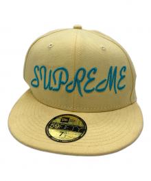 New Era×SUPREME（ニューエラ×シュプリーム）の古着「Script New Era」｜イエロー