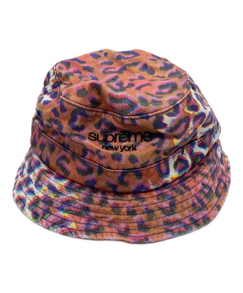 SUPREME（シュプリーム）SUPREME (シュプリーム) Classic Logo Crusher Leopard ピンク サイズ:Ⅿ/Ⅼ　60㎝の古着・服飾アイテム