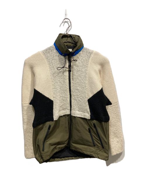 sacai（サカイ）sacai (サカイ) Wool Knit Hoodie ホワイト サイズ:1の古着・服飾アイテム