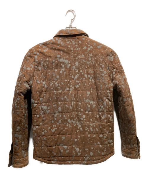 TOD'S（トッズ）TOD'S (トッズ) ペンキ加工ラムレザージャケット ブラウン サイズ:Ｍの古着・服飾アイテム