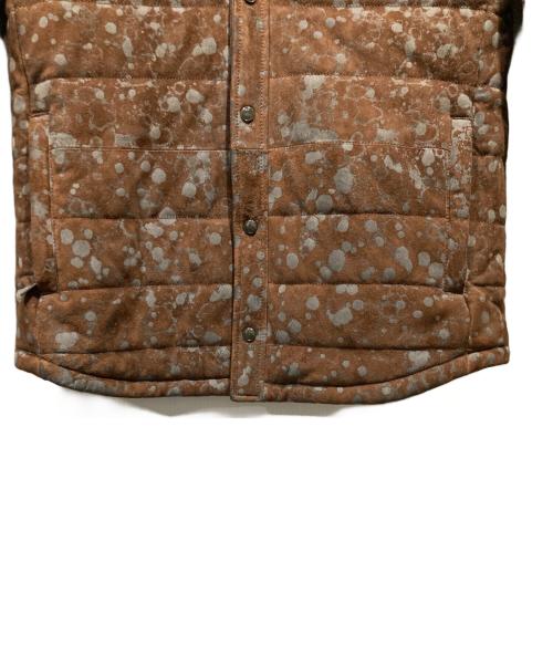 TOD'S（トッズ）TOD'S (トッズ) ペンキ加工ラムレザージャケット ブラウン サイズ:Ｍの古着・服飾アイテム