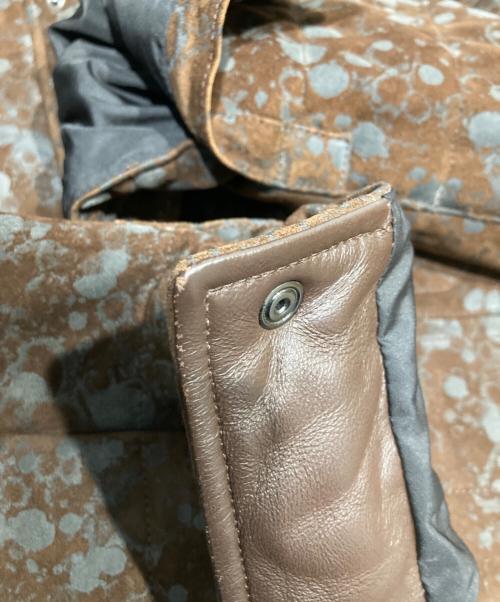 TOD'S（トッズ）TOD'S (トッズ) ペンキ加工ラムレザージャケット ブラウン サイズ:Ｍの古着・服飾アイテム