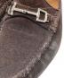 中古・古着 GUCCI (グッチ) スエードピットローファー ブラウン サイズ:7：7000円