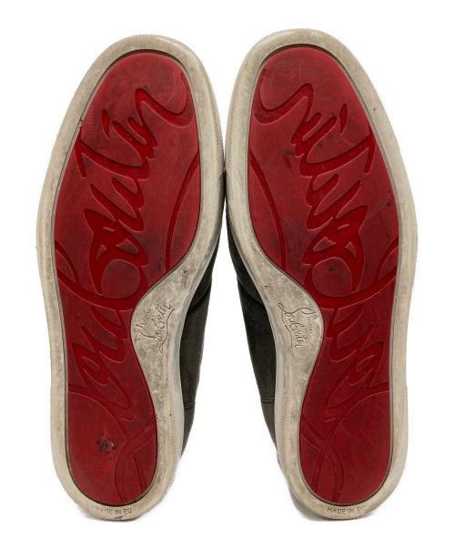 Christian Louboutin（クリスチャン・ルブタン）Christian Louboutin (クリスチャン・ルブタン) スウェードハイカットスニーカー グレー サイズ:40　1/2の古着・服飾アイテム