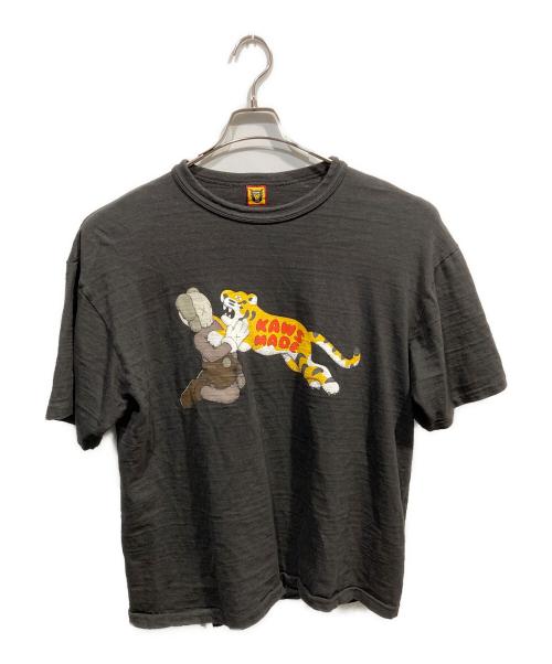 HUMAN MADE（ヒューマンメイド）HUMAN MADE (ヒューマンメイド) KAWS (カウズ) プリントTシャツ ブラック サイズ:2XLの古着・服飾アイテム