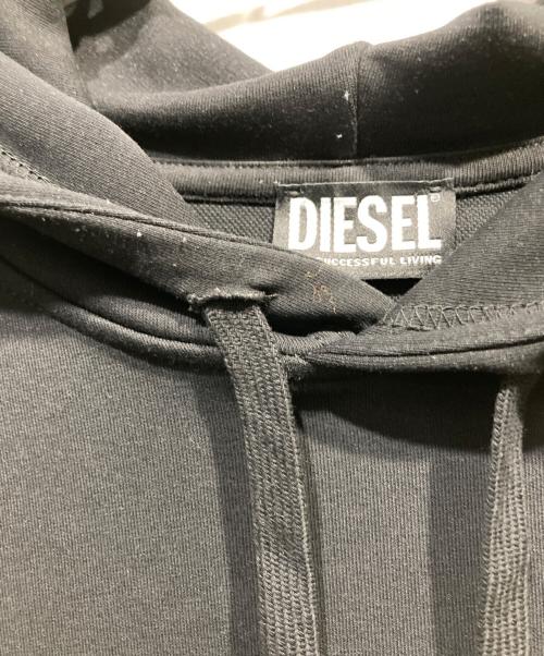 DIESEL（ディーゼル）DIESEL (ディーゼル) S-GINN-HOOD-XMAS パーカー ブラック サイズ:XLの古着・服飾アイテム