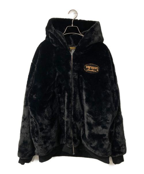 VANSON（バンソン）VANSON (バンソン) フェイクファージャケット ブラック サイズ:XL 未使用品の古着・服飾アイテム
