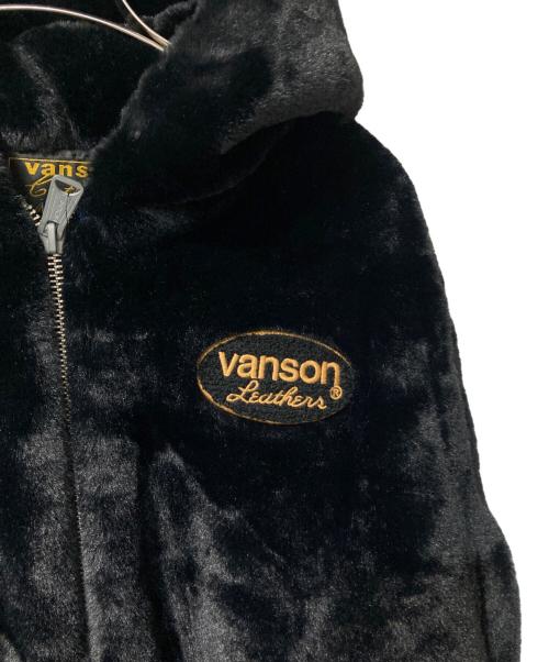 VANSON（バンソン）VANSON (バンソン) フェイクファージャケット ブラック サイズ:XL 未使用品の古着・服飾アイテム