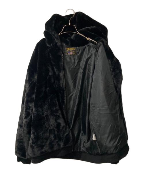 VANSON（バンソン）VANSON (バンソン) フェイクファージャケット ブラック サイズ:XL 未使用品の古着・服飾アイテム