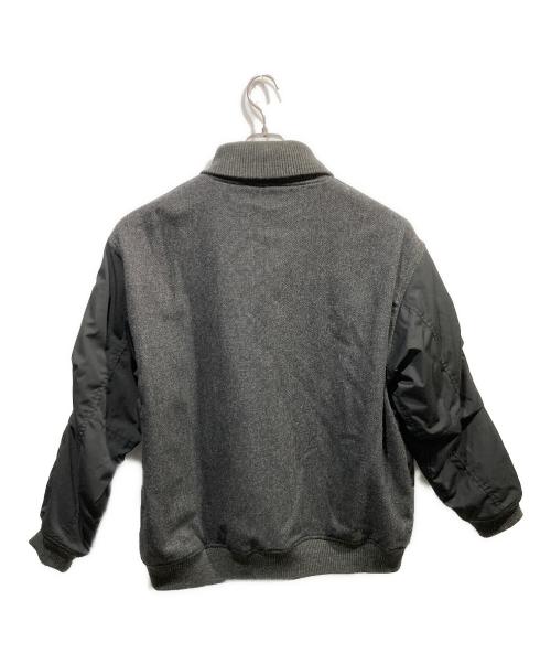 THE NORTHFACE PURPLELABEL（ザ・ノースフェイス パープルレーベル）THE NORTHFACE PURPLELABEL (ザ・ノースフェイス パープルレーベル) Herringbone Tweed Varsity Jacket ブラック サイズ:Lの古着・服飾アイテム