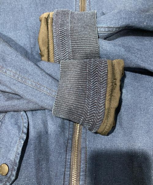 Denham（デンハム）Denham (デンハム) ジップアップブルゾン インディゴ サイズ:Sの古着・服飾アイテム