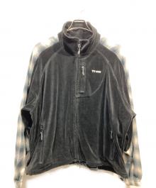 TTT MSW（ティー モダンストリートウェア）の古着「Velours track jacket」｜ブラック