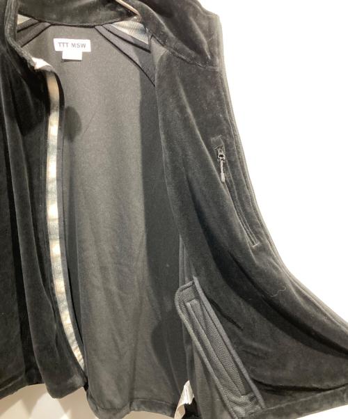 TTT MSW（ティー モダンストリートウェア）TTT MSW (ティー モダンストリートウェア) Velours track jacket ブラック サイズ:Lの古着・服飾アイテム