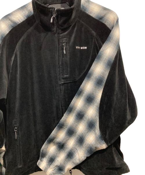 TTT MSW（ティー モダンストリートウェア）TTT MSW (ティー モダンストリートウェア) Velours track jacket ブラック サイズ:Lの古着・服飾アイテム