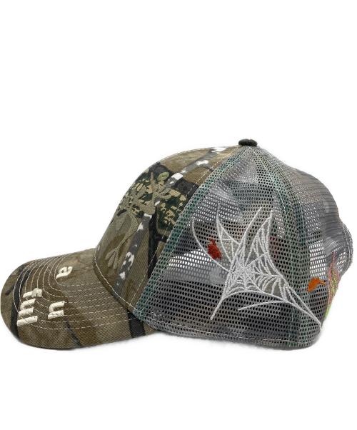 b.Eautiful（ビービューティフル）b.Eautiful (ビービューティフル) Biyu Trucker Hat 6パネルメッシュキャップ カーキの古着・服飾アイテム