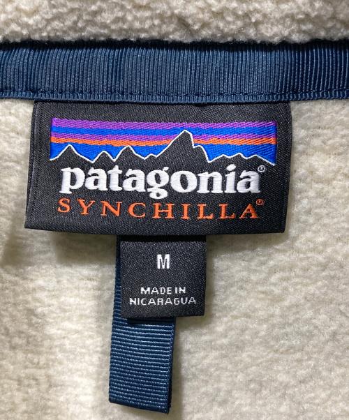 Patagonia（パタゴニア）Patagonia (パタゴニア) ライトウェイト シンチラ スナップT フリースプルオーバー ホワイト サイズ:Ｍの古着・服飾アイテム
