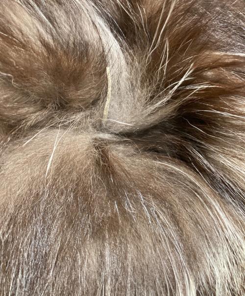 MIU MIU（ミュウミュウ）MIU MIU (ミュウミュウ) フォックスファージャケット ブラウン サイズ:40の古着・服飾アイテム