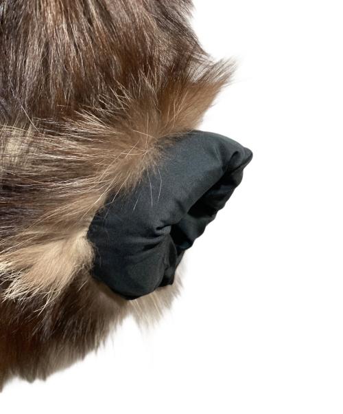 MIU MIU（ミュウミュウ）MIU MIU (ミュウミュウ) フォックスファージャケット ブラウン サイズ:40の古着・服飾アイテム