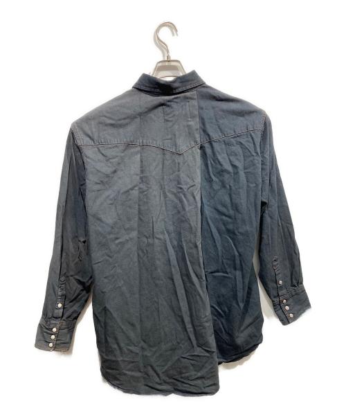 seven by seven（セブンバイセブン）SEVEN BY SEVEN (セブンバイセブン) 21SS 切替 ウエスタン デニム シャツ ネイビー サイズ:Ｌの古着・服飾アイテム